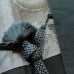 KIMONO & HAORI BLEU-VERT EN SOIE STRUCTURÉE 009-231 (M)